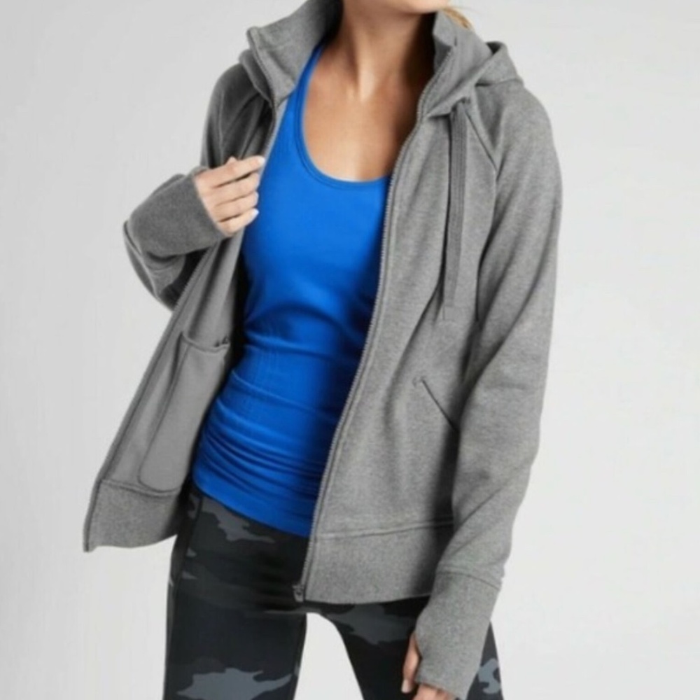 Athleta Triumph Hoodie - Grey - Size Small - Retail $108